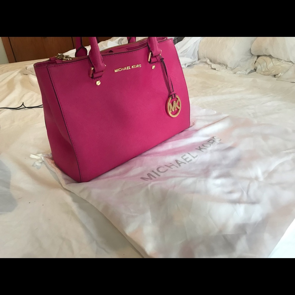 Michael Kors pink leather authentic